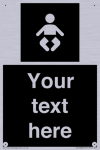 Custom information: black panel baby change